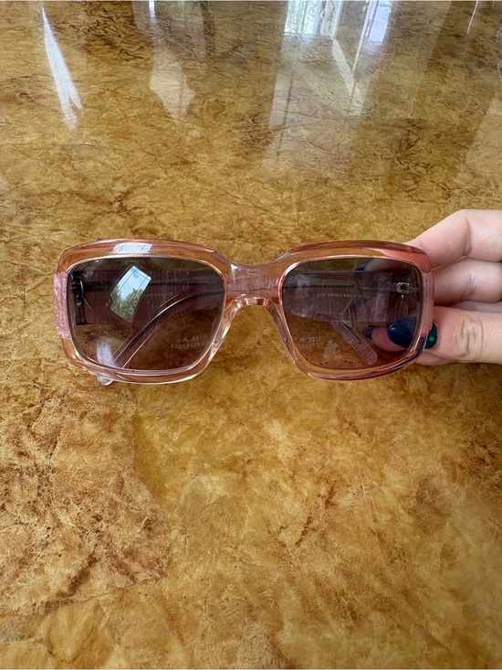 Burberry Accessories - Burberry Pink Transparent Square Sunglasses